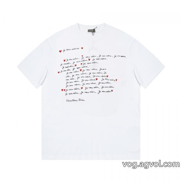 ギフト最適お洒落さんの愛用率が高い半袖TシャツDIORブランド フェイク