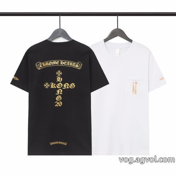 コピー 通販CHROME HEARTS格好良い日本未上陸のブランド半袖Tシャツ