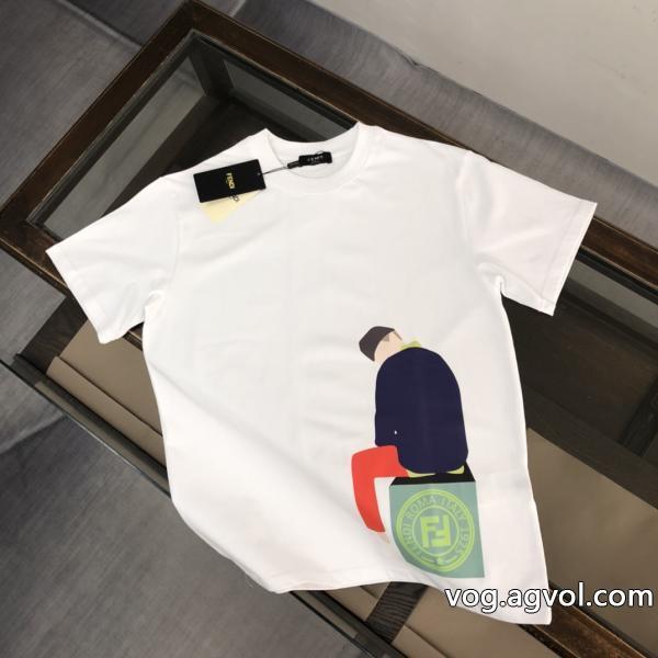 スーパー コピー ブランド半袖TシャツFENDIクラシックな雰囲気のトップス激レア