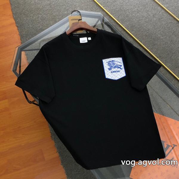 高品質素材王道コンビ半袖Tシャツブランド 偽物BURBERRY