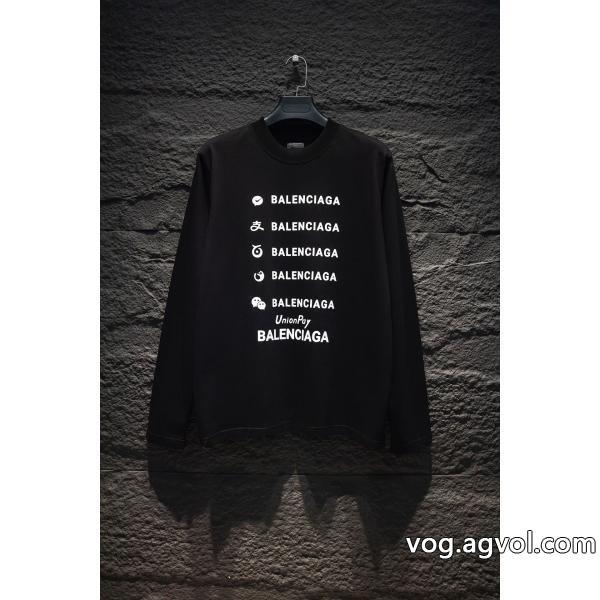 偽 ブランド 通販長袖Tシャツバレンシアガモード感の高い着心地の良い