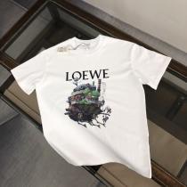 LOEWEブランド コピー  抜け感のある夏着物オフィスファッション半袖Tシャツ