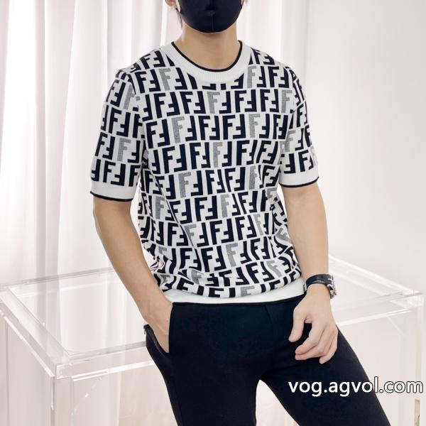 大人気セール柔らかい色調半袖Tシャツブランド コピー 優良フェンディ