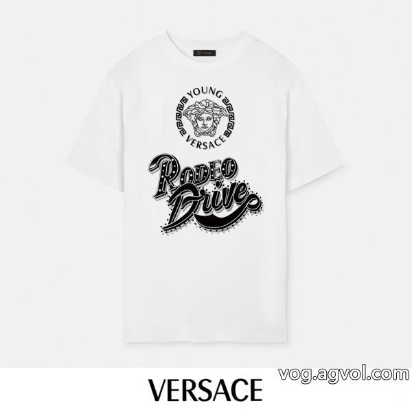 ヴェルサーチ半袖Tシャツ清潔感のある肌見せ爆発的な人気ブランド 通販 激安