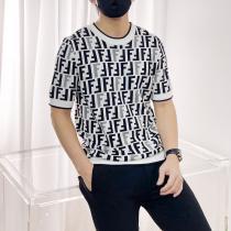 大人気セール柔らかい色調半袖Tシャツブランド コピー 優良フェンディ