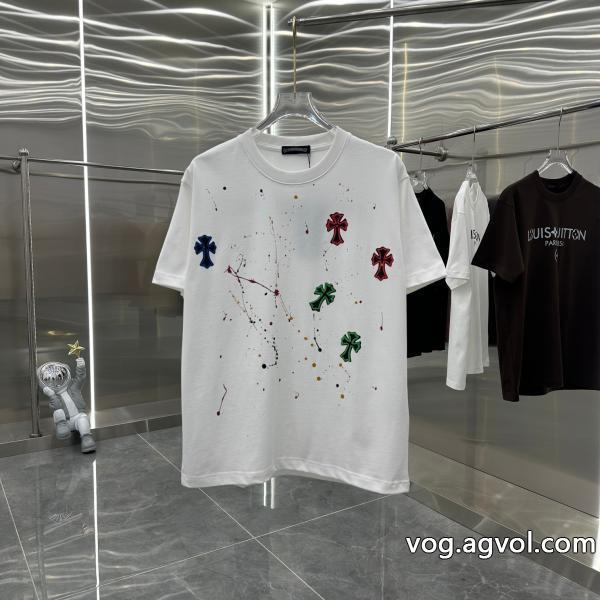 格安SALEストリートに溢れるウェアCHROME HEARTS半袖Tシャツブランド アクセサリー 激安