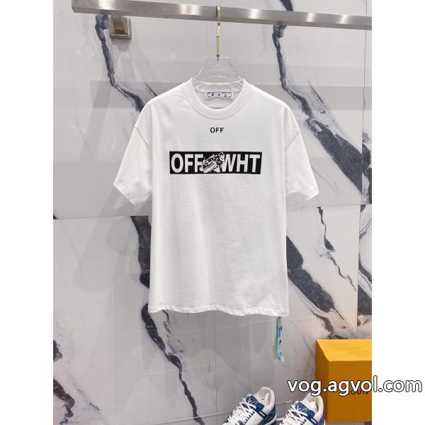 偽 ブランド 販売半袖Tシャツオフホワイト優しい肌触り夏の最新ファッション