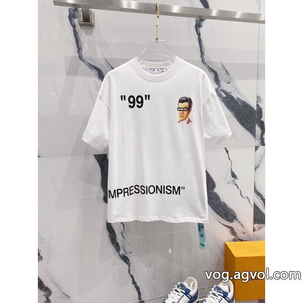ブランド 偽物 激安日本未上陸のブランド気分が上がる半袖TシャツOff-White