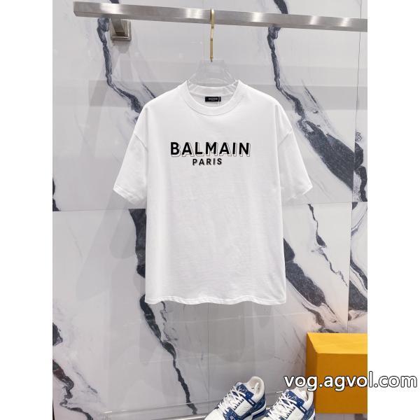 半袖TシャツBALMAIN2025最新作おすすめ大人かわいい着こなしコピー 商品 通販