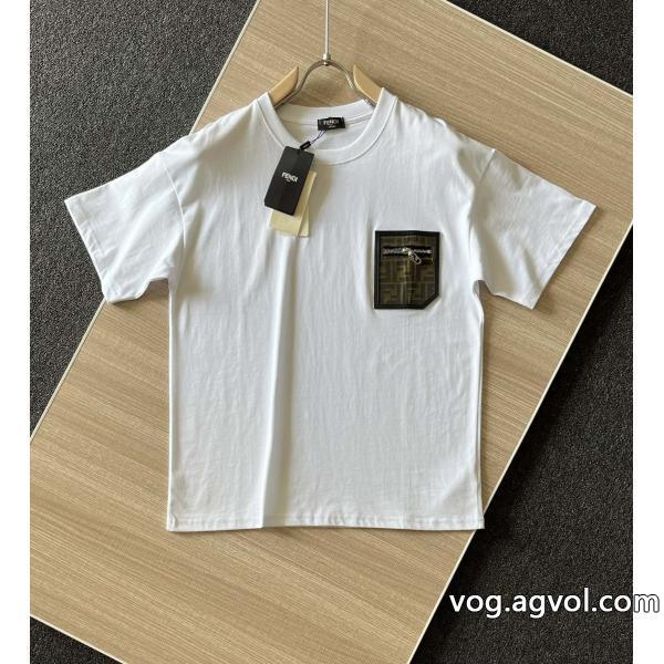 フェンディ半袖Tシャツブランド 品 激安 通販新しい斬新なスタイル23SS 異素材