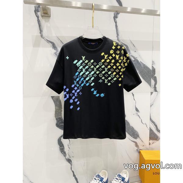 LOUIS VUITTONコピー ブランド 通販半袖Tシャツシンプル使える限定デザイン