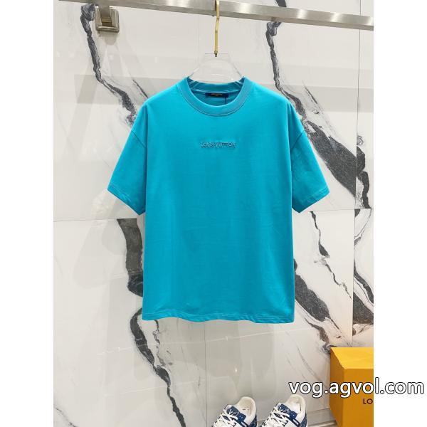 偽 ブランド LOUIS VUITTON半袖Tシャツ大人っぽく見せ新作人気上昇中