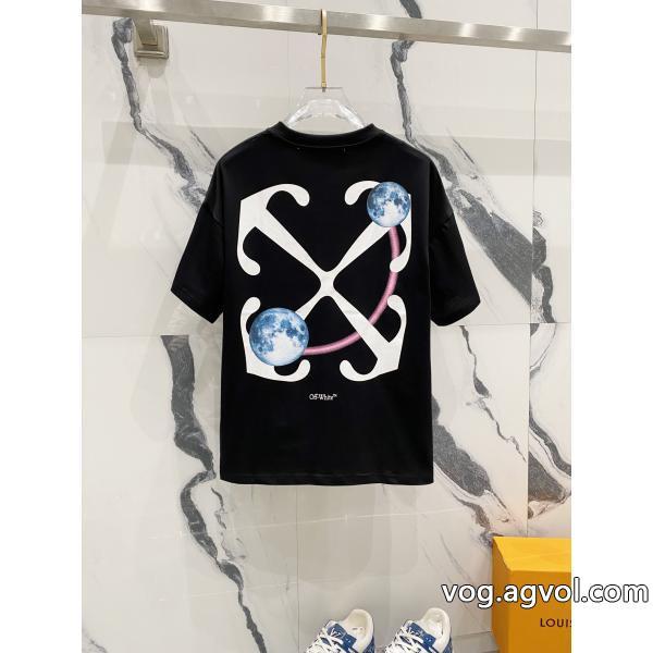 大人っぽく仕上げ人気話題コピー 商品 販売Off-White半袖Tシャツ