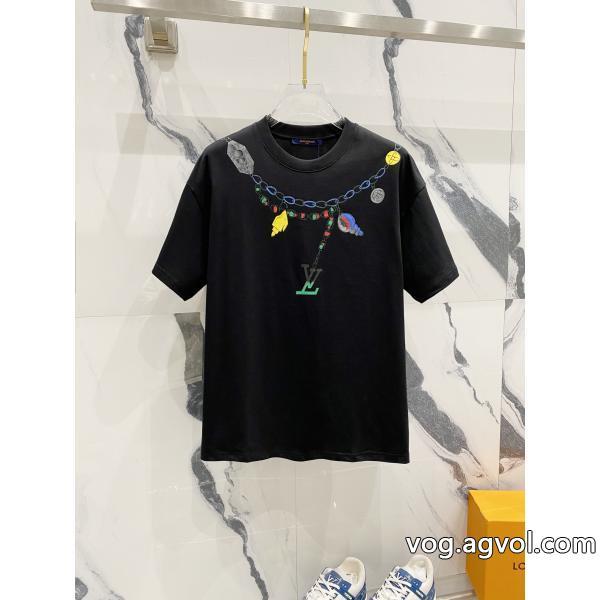 コピー ブランド 優良限定生産品今季話題の一級品LOUIS VUITTON半袖Tシャツ
