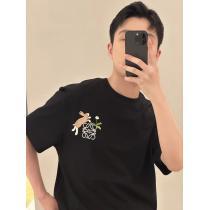 LOEWE偽物 ブランド 販売絶妙な抜け感高いクオリティ半袖Tシャツ