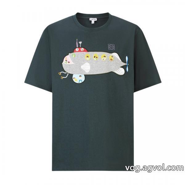 LOEWE半袖Tシャツ偽物 ブランド ショップ個性的なデザイン完売目前
