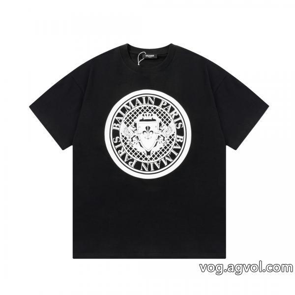ブランド コピー 専門半袖Tシャツ今季はファション感漂うより格上げしてBALMAIN