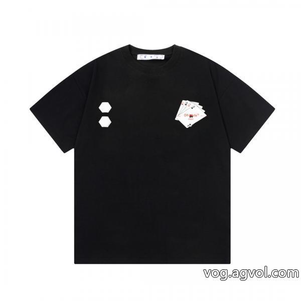 Off-White半袖Tシャツ偽 ブランド期間限定使い勝手の良いトレンド
