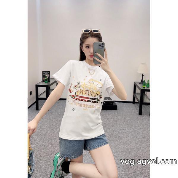 ブランド 偽物ふんわり柔らか海外大人気半袖TシャツLOUIS VUITTON