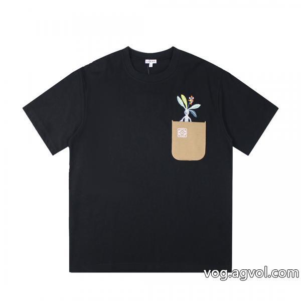 快適な着心地今季のトレンド人気新作ロエベコピー ブランド半袖Tシャツ