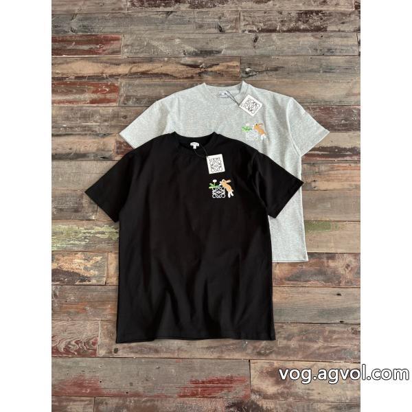 ロエベSS23オシャレ着心地の良いブランド コピー 着払い半袖Tシャツ