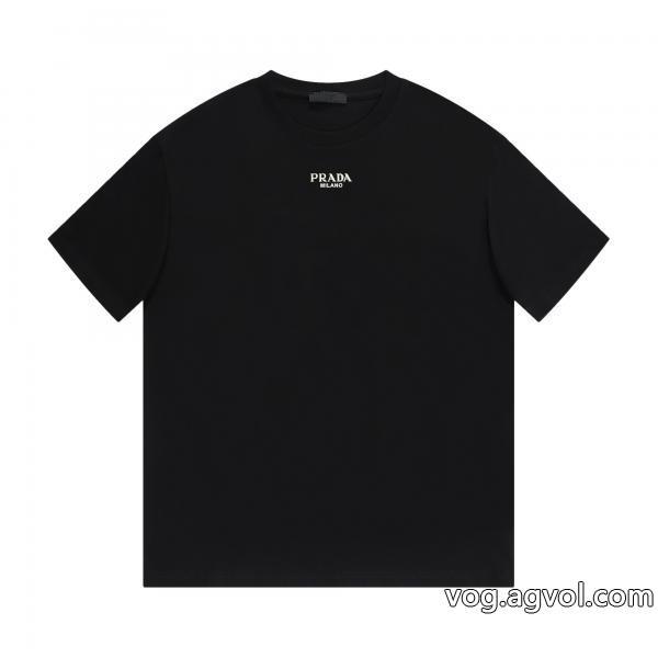PRADA半袖Tシャツ流行の最前線必見素敵お上品偽物 ブランド ショップ
