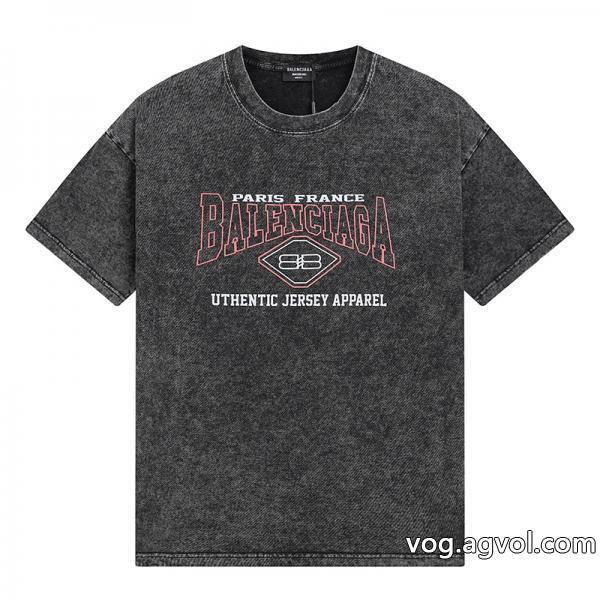 コピー 商品 ブランド男女共用清涼感とカジュアルスタイル半袖Tシャツbalenciaga
