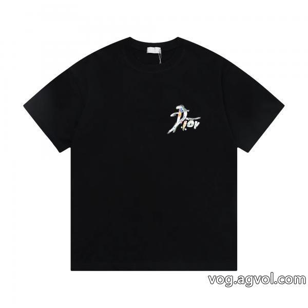秋冬の流行りトップス知的な雰囲気冬着物半袖Tシャツブランド フェイクDIOR