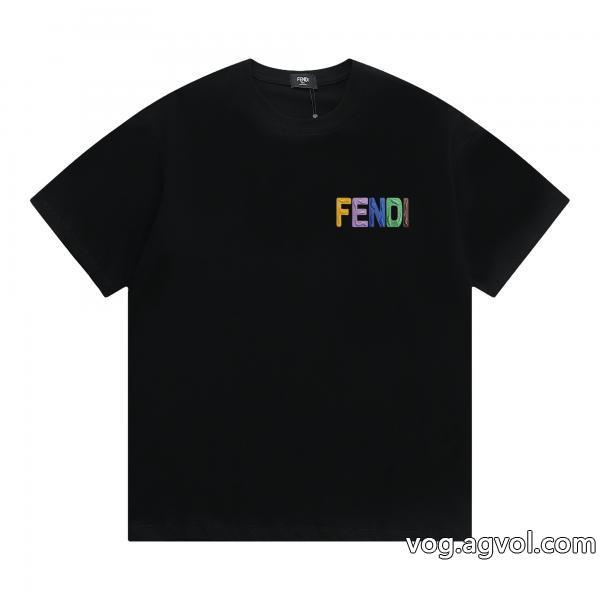コピー 商品 ブランド最安値モード感の高いFENDI半袖Tシャツ