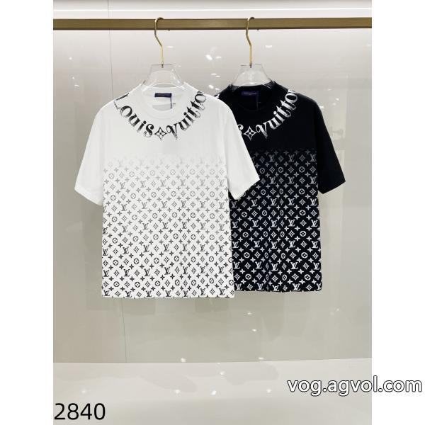 半袖Tシャツ偽 ブランド 存在感大清涼感とカジュアルスタイルLOUIS VUITTON