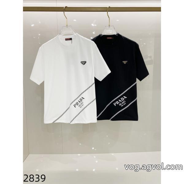 半袖Tシャツファッション感が急上昇！快適な着心地PRADA偽物 ブランド 販売