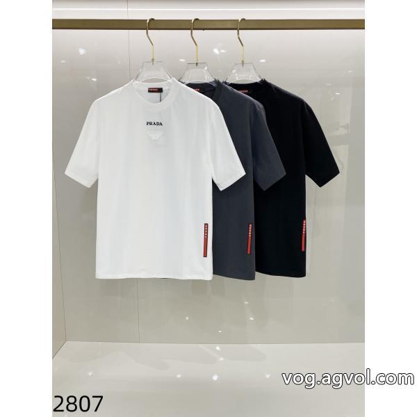 PRADA激安 通販 専門スタイルアップ上品23AW お早目に半袖Tシャツ