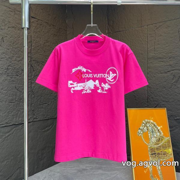 半袖Tシャツ高品質爆発的人気オシャレ度がアップルイ ヴィトンブランド コピー 安心