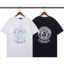 快適な着心地新作冬の優秀アイテム激安 通販 ブランド半袖TシャツVERSACE