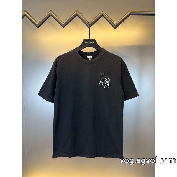 ブランド スーパー コピー 舗正規品保証23秋冬透け感優しい半袖Tシャツロエベ