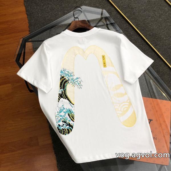 きちんと感が抜群雑誌掲載も多数注目の新作偽物 ブランド 激安半袖TシャツEVISU