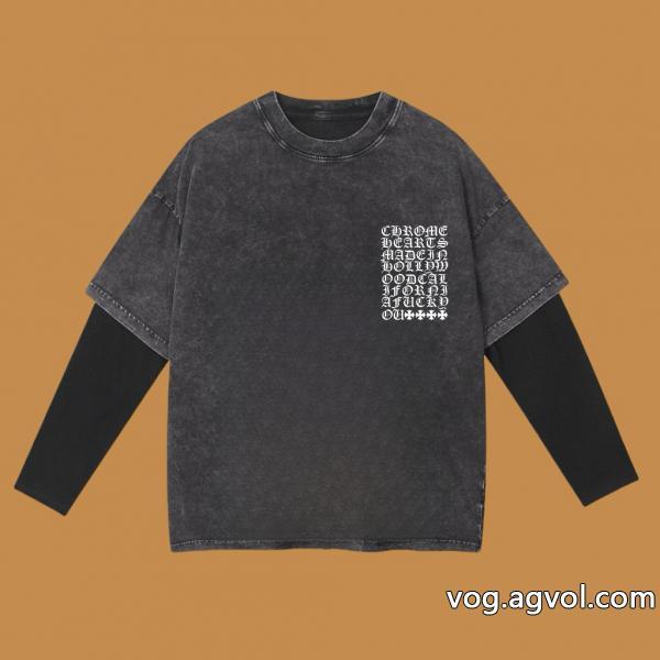 速達便発送雑誌掲載も多数注目の新作通販 ブランドCHROME HEARTS長袖Tシャツ