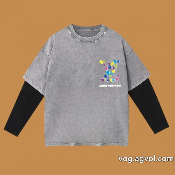 長袖Tシャツスーパー コピー 安心LOUIS VUITTON透け感優しい存在感は抜群