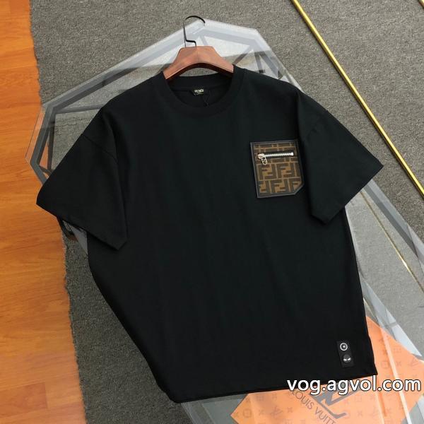 完売必須期間限定セール偽物 ブランドFENDI半袖Tシャツ