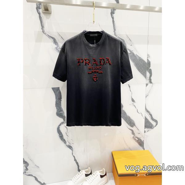 半袖Tシャツ愛用ブランド高品質素材スーパー コピー  PRADA