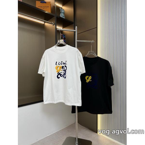 ブランド コピー 優良半袖Tシャツ人気セール100%新品清涼感あるカジュアルLOEWE