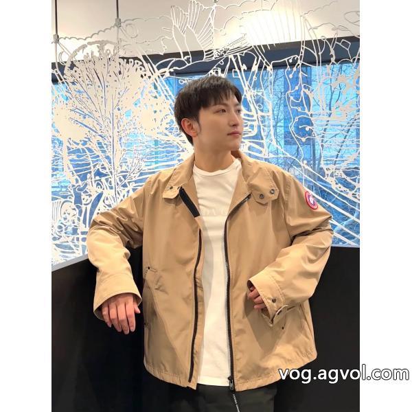 知的な雰囲気夏着物2026ファッションCanada Gooseブランド フェイクジャケット