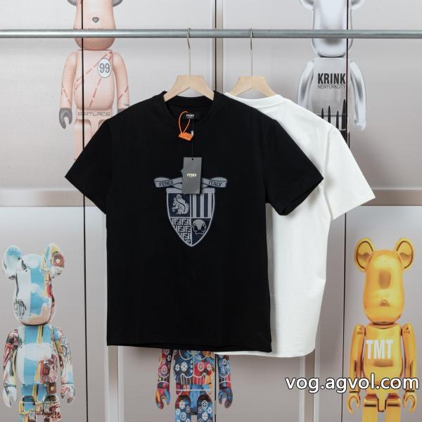 在庫あり即発芸能人愛用ブランドFENDIスーパー コピー 品半袖Tシャツ