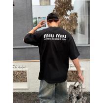 MIUMIUスーパー コピー 通販スタイルアップ上品完売間近半袖Tシャツ