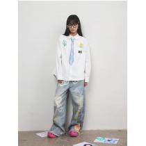 SS23限定版人気セール100%新品ミュウミュウ長袖シャツ激安 通販 専門