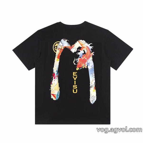 半袖Tシャツ完売前に透け感優しいEVISU偽 ブランド 販売