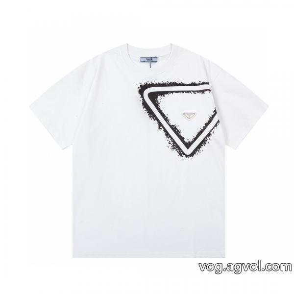 23新作セールカジュアルさPRADA激安 ブランド 通販半袖Tシャツ