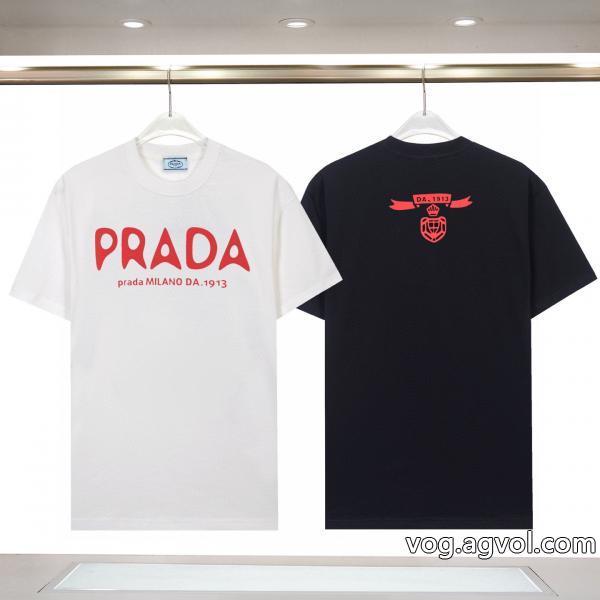 PRADA半袖Tシャツ新着入荷今年らしく魅力的アップ偽 ブランド
