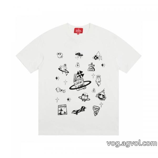 新商品☆完売必至ユニセックススタイルスーパー コピー 品半袖TシャツVIVIENNE WESTWOOD