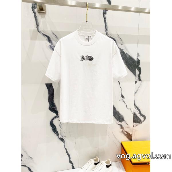 快適な着心地好印象な上品スタイル半袖TシャツBURBERRY激安 ブランド
